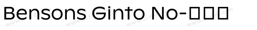 Bensons Ginto No字体转换 Bensons Ginto No字体转换